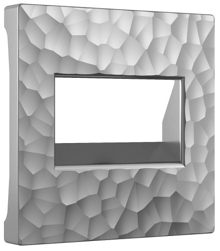 Лицевая панель Werkel Hammer для 2-м. розетки RJ45+RJ45 серебряный картинка